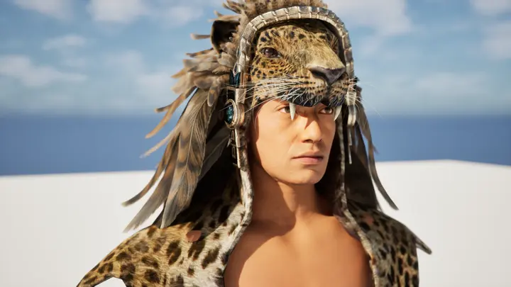 Jaguar warrior portrait